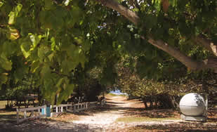 Fresh water tanks along the camping road